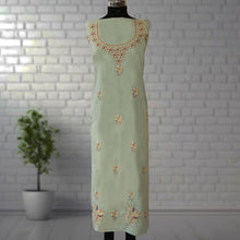 Load image into Gallery viewer, INAYA Pure Cotton Hand Embroidered/Chikankari Unstitched Kurta Set; Made to Order/ Customizable