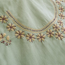 Load image into Gallery viewer, INAYA Pure Cotton Hand Embroidered/Chikankari Unstitched Kurta Set; Made to Order/ Customizable