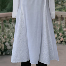 Load image into Gallery viewer, JIYA White Cotton Hand Embroidered Kurta/ Tunic Dress