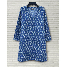 Load image into Gallery viewer, KRITI Block Print Style Pure Cotton Tunic