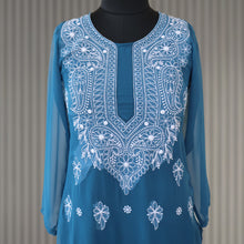 Load image into Gallery viewer, KIMI Georgette Hand Embroidered Kurta