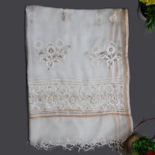 Load image into Gallery viewer, Kota Dupatta, Sequin work Hand Embroidery/Chikan work