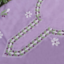 Load image into Gallery viewer, LIPIKA Pure Cotton Hand Embroidered/Chikankari Unstitched Kurta Set; Made to Order/ Customizable