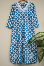 Load image into Gallery viewer, LUBNA Hand Block Print with Cotton Kurta