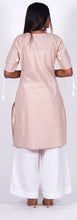 Load image into Gallery viewer, TINA 100% Cotton Hand Embroidered Chikankari Kurta with Key hole sleeves