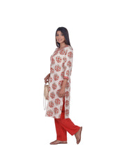 Load image into Gallery viewer, SAHELI-Hand Blocked Printed 100% Cotton Long Kurta : Made to Order