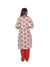 Load image into Gallery viewer, SAHELI-Hand Blocked Printed 100% Cotton Long Kurta : Made to Order