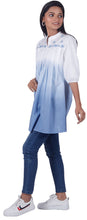 Load image into Gallery viewer, ROOHI Cotton- Short Pleated Embroidered Tunic/Top