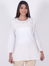 Load image into Gallery viewer, Yashi- 100% Cotton Tunic Kurta Hand Embroidered : Made to Order/Customizable