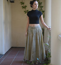 Load image into Gallery viewer, Fab Block Print Style Pure Cotton Multi Panel Flare Skirt