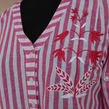 Load image into Gallery viewer, Uma hand-embroidered cotton Shirt tunic