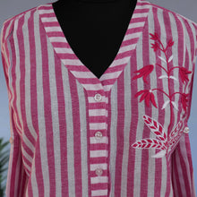Load image into Gallery viewer, Uma hand-embroidered cotton Shirt tunic