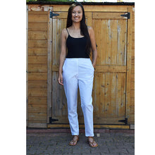 Load image into Gallery viewer, KEYA, Women's Cotton Linen Cigarette Pants: Made to Order and Customizable