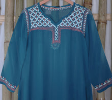 Load image into Gallery viewer, ANJANI Georgette, Hand Embroidered long Kurta