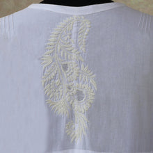 Load image into Gallery viewer, BAANI Pure Cotton, Hand Embroidery/ Chikankari Women Long Flared Dress