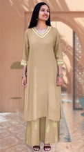 Load image into Gallery viewer, Indu Zari Hand Embroidered Festive Kurta Suit Set ( Made To Order )