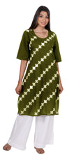 Load image into Gallery viewer, BHAMA Pure Cotton Hand Embroidered Chikankari Women's Kurta
