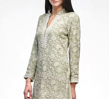 Load image into Gallery viewer, Amrita Pure Georgette Chikankari Hand Embroidered Festive Kurta Dress, Suit Set
