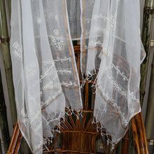 Load image into Gallery viewer, Kota Dupatta, Sequin work Hand Embroidery/Chikan work