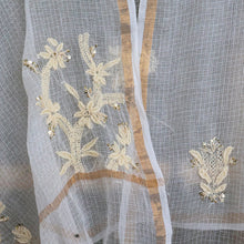 Load image into Gallery viewer, Kota Dupatta with Chikankari/ Hand Embroidered