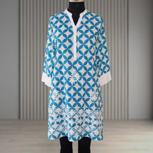 Load image into Gallery viewer, LABANA Block Printed Cotton Hand Embroidered Kurta
