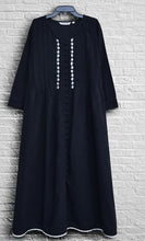 Load image into Gallery viewer, PIPPA Linen Cotton Long Kurta/tunic with hand embroidered Chikankari