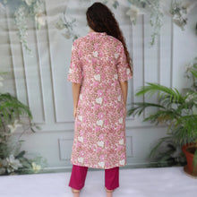 Load image into Gallery viewer, SHIKHA Printed Cotton Round Neck, Kurta, Regular and Plus Sizes