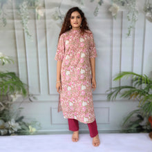 Load image into Gallery viewer, SHIKHA Printed Cotton Round Neck, Kurta, Regular and Plus Sizes
