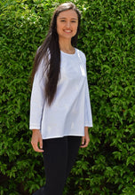 Load image into Gallery viewer, Eri Hand Embroidered Pure Cotton Short Tunic Top