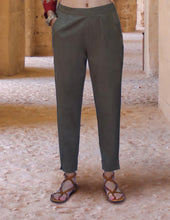 Load image into Gallery viewer, KEYA, Women's Cotton Linen Cigarette Pants: Made to Order and Customizable