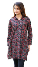 Load image into Gallery viewer, Madhuri Pure Cotton Block Printed Shirt Tunic