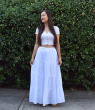 Load image into Gallery viewer, ELINA Pure Cotton Tiered Long Skirt: Made to Order, Customizable