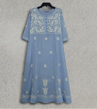 Load image into Gallery viewer, CHANDINI Solid Pure Cotton Long Tunic Kurta Dress: Made to Order