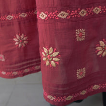 Load image into Gallery viewer, BAANI Pure Cotton, Hand Embroidery/ Chikankari Women Long Flared Dress
