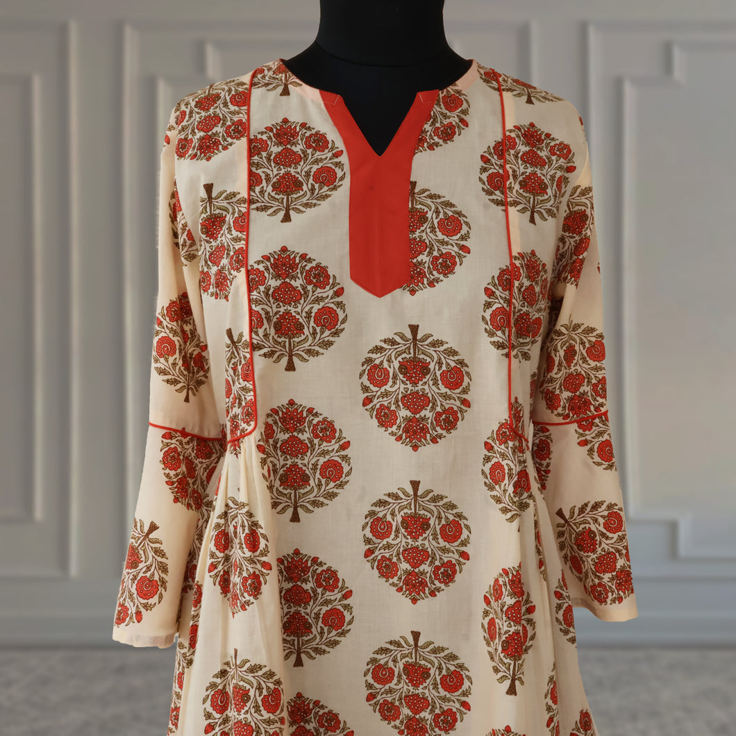 BAANI srt Pure Cotton, Block Printed Tunics