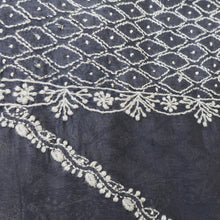Load image into Gallery viewer, Chanderi Dupatta Hand Embroidery/ Chikankari with Mukaish work
