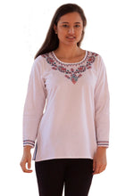 Load image into Gallery viewer, Eri Hand Embroidered Pure Cotton Short Tunic Top
