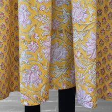 Load image into Gallery viewer, DEVIKA prt Block Printed Pure Cotton Women Long Flared Kurta Tunic Dress
