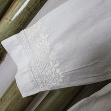 Load image into Gallery viewer, DEVIKA Pure Cotton, Hand Embroidery/ Chikankari Women Long Flared Kurta Tunic Dress
