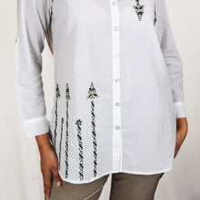 Load image into Gallery viewer, MYRA  HAND EMBROIDERED PURE COTTON SHIRT
