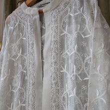 Load image into Gallery viewer, Viscose Georgette Front-Open Shrug with All-Over Intricate Embroidery
