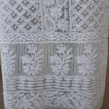Load image into Gallery viewer, SARIKA Viscose Georgette Hand Embroidered/Chikankari Unstitched Kurta Set; Made to Order/ Customizable
