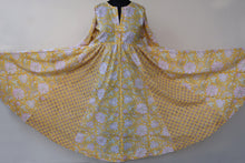 Load image into Gallery viewer, DEVIKA prt Block Printed Pure Cotton Women Long Flared Kurta Dress
