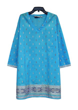 Load image into Gallery viewer, KRITIgold Block Printed Pure Cotton Tunic Top Kurti
