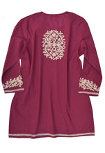 Load image into Gallery viewer, KUMI Embroidered Pure Cotton Tunic, Top, Kurti
