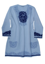 Load image into Gallery viewer, KUMI Embroidered Pure Cotton Tunic, Top, Kurti
