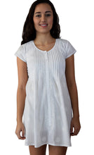 Load image into Gallery viewer, LILY Pure Cotton Hand Embroidered Long Placket Dress, Tunic, Kurti
