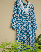 Load image into Gallery viewer, LUBNA Hand Block Print with Cotton Kurta
