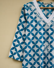 Load image into Gallery viewer, LUBNA Hand Block Print with Cotton Kurta
