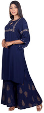 Load image into Gallery viewer, REVAKI Rayon Hand Embroidered Zardozi Kurta with Bell sleeves
